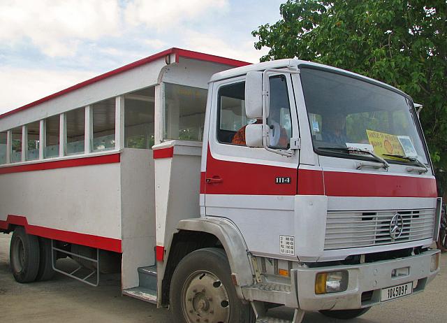 Le Truck - local transportation - $5.00 U.S. to Bloody Mary's