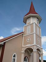 Steeple of Protestant Church, Vaitape