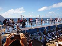 Beginning of the King Neptune ceremony for crossing the Equator