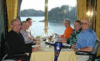 Dinner on the ship